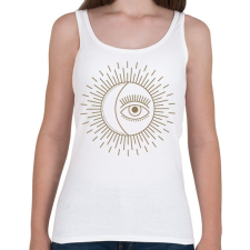 PRINTFASHION Moon&Eye - Női atléta - Fehér női trikó