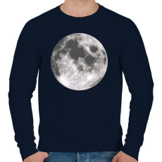 PRINTFASHION MOON - Férfi pulóver - Sötétkék