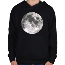 PRINTFASHION MOON - Gyerek kapucnis pulóver - Fekete gyerek pulóver, kardigán