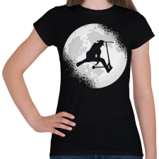 PRINTFASHION Moon scooter - Női póló - Fekete női póló