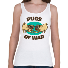 PRINTFASHION Mopsz csata - Női atléta - Fehér