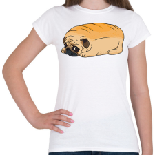 PRINTFASHION Mopsz kenyér - Női póló - Fehér női póló