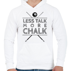 PRINTFASHION More chalk - Férfi kapucnis pulóver - Fehér