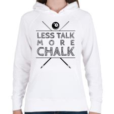 PRINTFASHION More chalk - Női kapucnis pulóver - Fehér női pulóver, kardigán