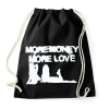 PRINTFASHION More Money More Love - Sportzsák, Tornazsák - Fekete