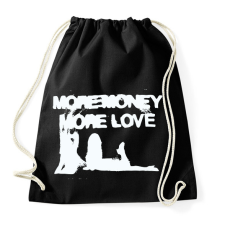 PRINTFASHION More Money More Love - Sportzsák, Tornazsák - Fekete tornazsák