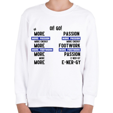 PRINTFASHION more passion fekete (tiktok) - Gyerek pulóver - Fehér gyerek pulóver, kardigán