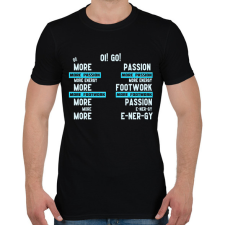 PRINTFASHION More passion (tiktok) - Férfi póló - Fekete férfi póló