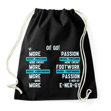 PRINTFASHION More passion (tiktok) - Sportzsák, Tornazsák - Fekete tornazsák