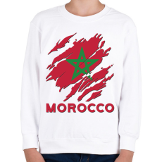 PRINTFASHION Morocco Marokkó - Gyerek pulóver - Fehér