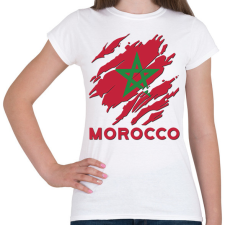 PRINTFASHION Morocco Marokkó - Női póló - Fehér női póló