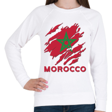 PRINTFASHION Morocco Marokkó - Női pulóver - Fehér női pulóver, kardigán