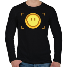 PRINTFASHION Mosoly keresés - Férfi hosszú ujjú póló - Fekete férfi póló