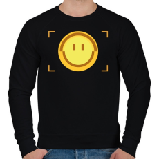 PRINTFASHION Mosoly keresés - Férfi pulóver - Fekete