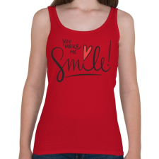 PRINTFASHION Mosoly - Női atléta - Cseresznyepiros női trikó