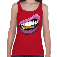 PRINTFASHION Mosolygó Gagnsta - Női atléta - Cseresznyepiros