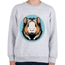 PRINTFASHION Mosolygó tengerimalac - Gyerek pulóver - Sport szürke