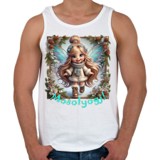 PRINTFASHION Mosolyogj! - Férfi atléta - Fehér atléta, trikó