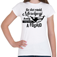 PRINTFASHION Mosolyogj vicces - Női póló - Fehér női póló