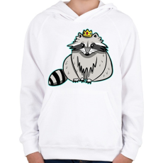 PRINTFASHION Mosómaci - Gyerek kapucnis pulóver - Fehér
