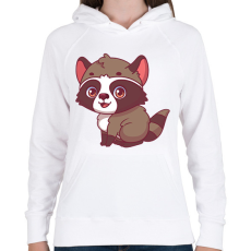 PRINTFASHION mosómaci - Női kapucnis pulóver - Fehér