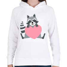 PRINTFASHION Mosómaci - Női kapucnis pulóver - Fehér női pulóver, kardigán