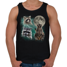 PRINTFASHION Mosómedve - Férfi atléta - Fekete atléta, trikó