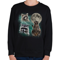 PRINTFASHION Mosómedve - Gyerek pulóver - Fekete