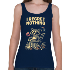 PRINTFASHION Mosómedve - Női atléta - Sötétkék női trikó