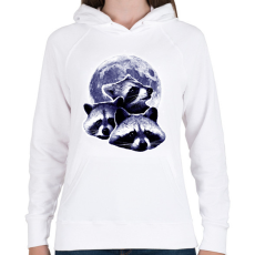 PRINTFASHION Mosómedvék - Női kapucnis pulóver - Fehér
