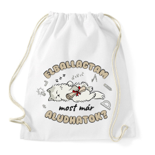 PRINTFASHION Most már aludhatok? - Sportzsák, Tornazsák - Fehér tornazsák