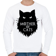 PRINTFASHION Mother of cats - Férfi pulóver - Fehér férfi pulóver, kardigán