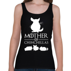 PRINTFASHION Mother of Chinchillas - Női atléta - Fekete