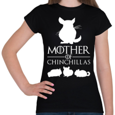 PRINTFASHION Mother of Chinchillas - Női póló - Fekete női póló