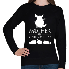 PRINTFASHION Mother of Chinchillas - Női pulóver - Fekete női pulóver, kardigán