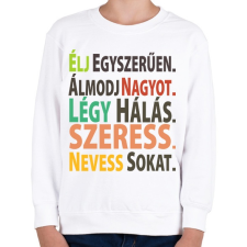 PRINTFASHION Motiváció - Gyerek pulóver - Fehér gyerek pulóver, kardigán