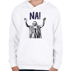PRINTFASHION Motivációs üzenet - Gyerek kapucnis pulóver - Fehér