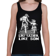 PRINTFASHION Motocross Family - Női atléta - Fekete női trikó