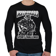 PRINTFASHION Motocross - Férfi hosszú ujjú póló - Fekete férfi póló