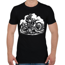 PRINTFASHION motocross - Férfi póló - Fekete férfi póló