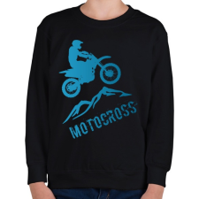 PRINTFASHION Motocross  - Gyerek pulóver - Fekete gyerek pulóver, kardigán