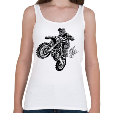 PRINTFASHION motocross - Női atléta - Fehér