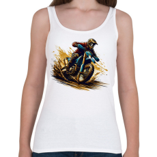 PRINTFASHION Motocross - Női atléta - Fehér