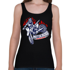 PRINTFASHION Motocross - Női atléta - Fekete