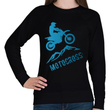 PRINTFASHION Motocross  - Női pulóver - Fekete női pulóver, kardigán