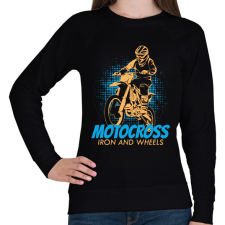 PRINTFASHION Motocross  - Női pulóver - Fekete női pulóver, kardigán