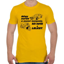 PRINTFASHION Motor 4 Life - Férfi póló - Sárga férfi póló