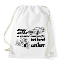 PRINTFASHION Motor 4 Life - Sportzsák, Tornazsák - Fehér tornazsák
