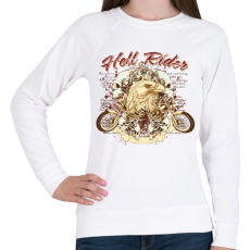 PRINTFASHION motor davidson - Női pulóver - Fehér