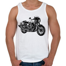 PRINTFASHION motor - Férfi atléta - Fehér